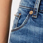 Calça jeans skinny feminina Brittany de cintura alta e tornozelo azul STS 31
