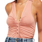 Regata Coco Feminina Free People Tamanho Médio Coral Tamanho Médio