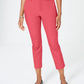 Calça curta feminina Charter Club Newport Tummy Control vermelha tamanho 4