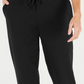 Calça jogger feminina Karen Scott Sport com cordão na cintura, preta, tamanho X-S
