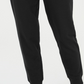 Calça jogger feminina Karen Scott Sport com cordão na cintura, preta, tamanho X-S