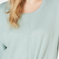 Suéter feminino com amarração frontal, verde, tamanho XX-G, da Style &amp; Co