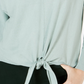 Suéter feminino com amarração frontal, verde, tamanho XX-G, da Style &amp; Co