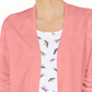 Karen Scott Cardigan Feminino Aberto na Frente Rosa Tamanho Grande