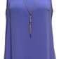 Vestido justo com colar e detalhes embelezados, roxo, tamanho X-S