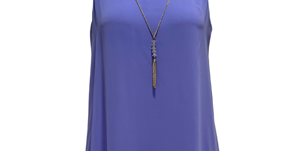 Vestido justo com colar e detalhes embelezados, roxo, tamanho X-S