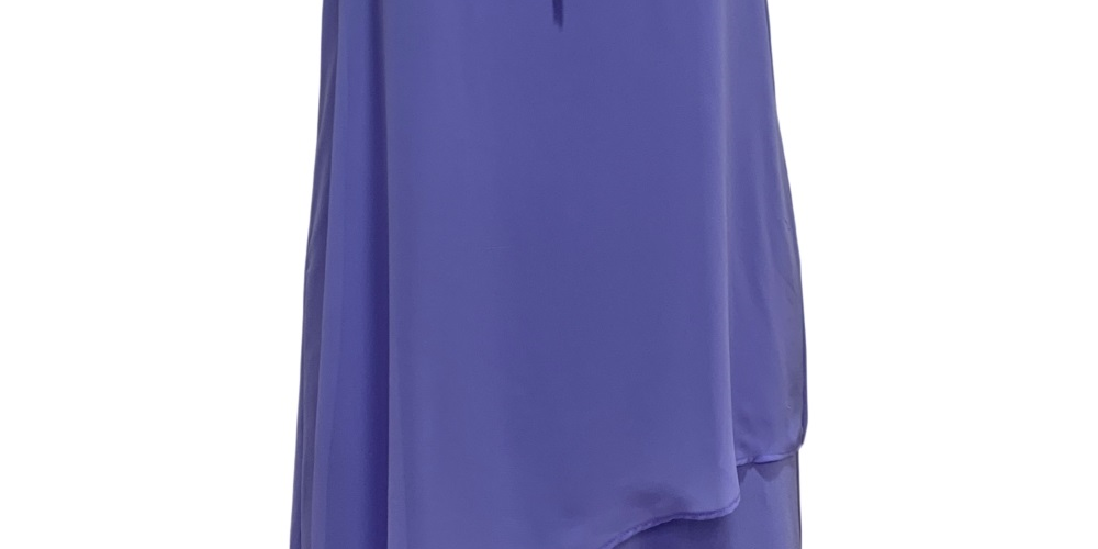 Vestido justo com colar e detalhes embelezados, roxo, tamanho X-S