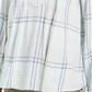 Blusa xadrez feminina estilo &amp; co com decote aberto, verde, tamanho pequeno
