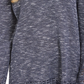 Suéter túnica mesclado com acabamento em ponta estilo &amp; co feminino, azul, tamanho pequeno