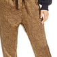 Calça Joie Feminina Sequoya Leopard Print Jogger Dourada Tamanho G
