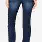 INC International Concepts Feminino Malha Fio Franja Bainha Azul Aconchegante Tamanho 6
