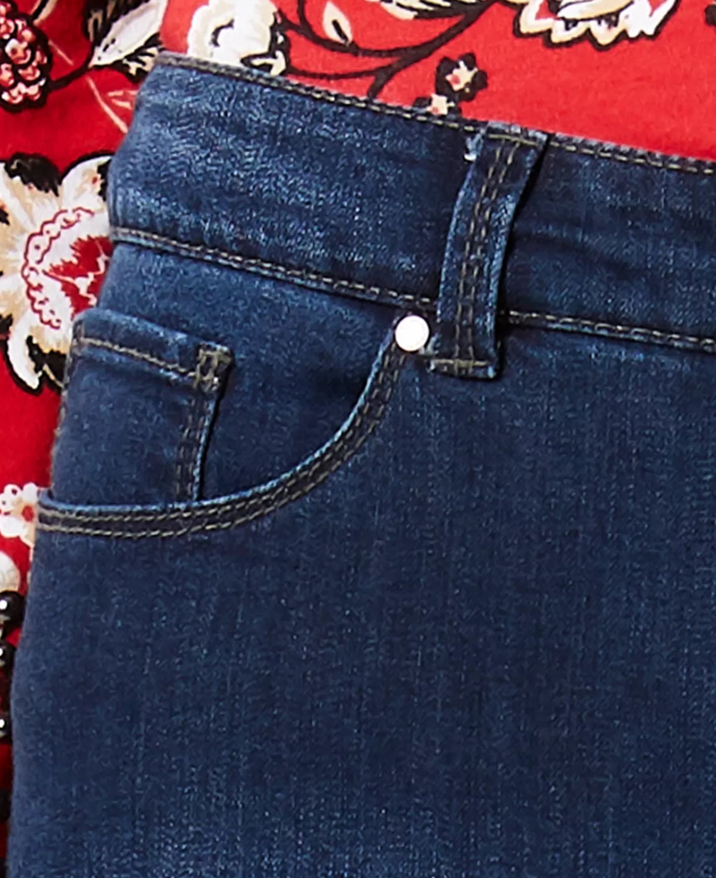 INC International Concepts Feminino Malha Fio Franja Bainha Azul Aconchegante Tamanho 6