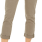 Calça jeans feminina com cinto e punho, tamanho 6, verde, da Style &amp; Co