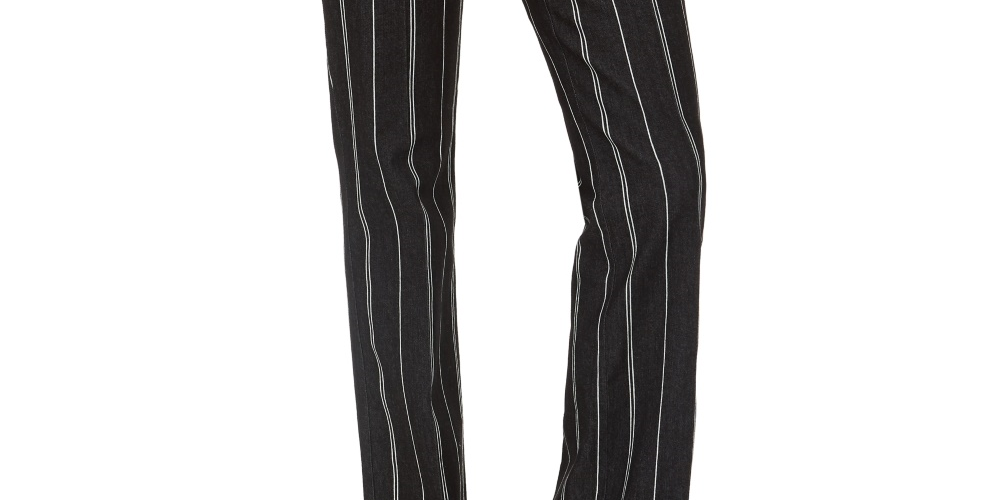 Calça jeans feminina Charter Club com listras azuis, tamanho 10