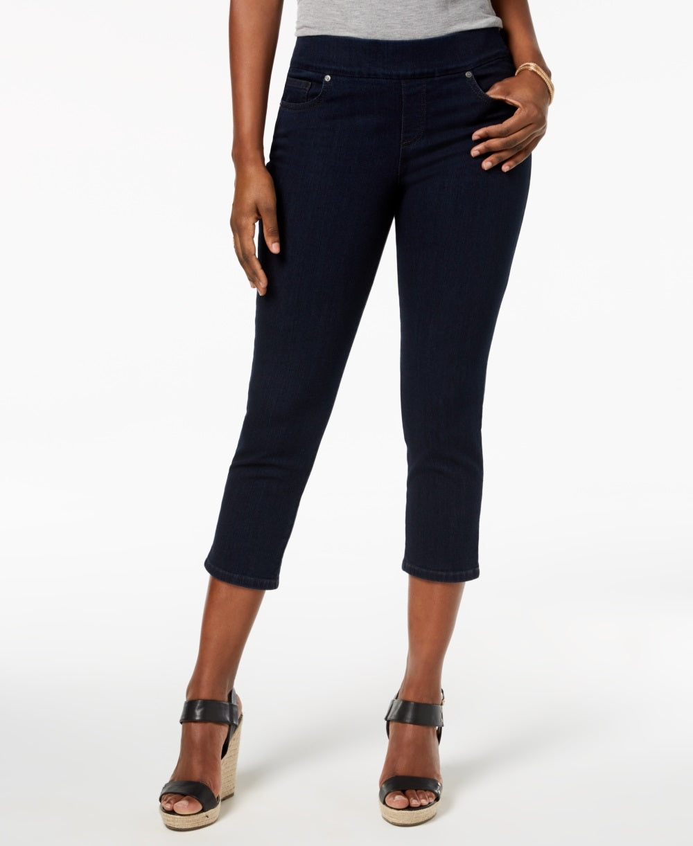 Jeans curto Avery Petite Feminino Style &amp; Co Azul Tamanho Petite Médio