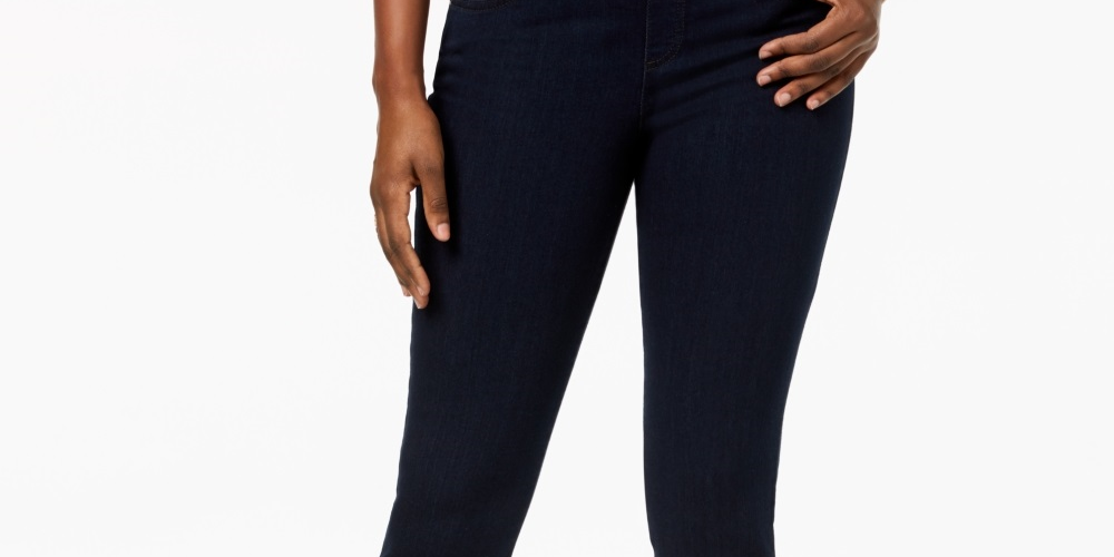 Jeans curto Avery Petite Feminino Style &amp; Co Azul Tamanho Petite Médio