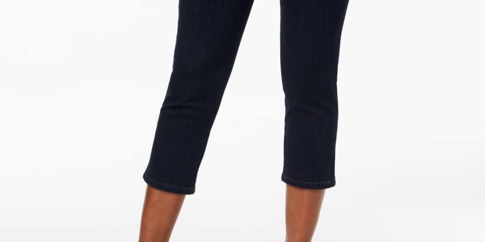 Jeans curto Avery Petite Feminino Style &amp; Co Azul Tamanho Petite Médio