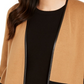 Cardigan feminino Charter Club Milano Cotton Colorblocked marrom/preto tamanho XX-G