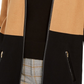 Cardigan feminino Charter Club Milano Cotton Colorblocked marrom/preto tamanho XX-G