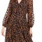 Vestido feminino Tommy Hilfiger em veludo queimado MIDI marrom tamanho 12
