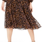 Vestido feminino Tommy Hilfiger em veludo queimado MIDI marrom tamanho 12