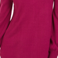 Suéter feminino com decote falso e abertura estilo keyhole, rosa, tamanho extrapequeno