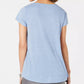 Blusa feminina com estampa gráfica estilo &amp; co, azul, tamanho PS