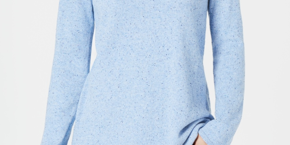 Karen Scott Suéter Túnica Texturizada Feminino Azul Tamanho XX-G