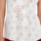 Blusa feminina pequena com estampa de floco de neve, cinza, tamanho pequeno, médio