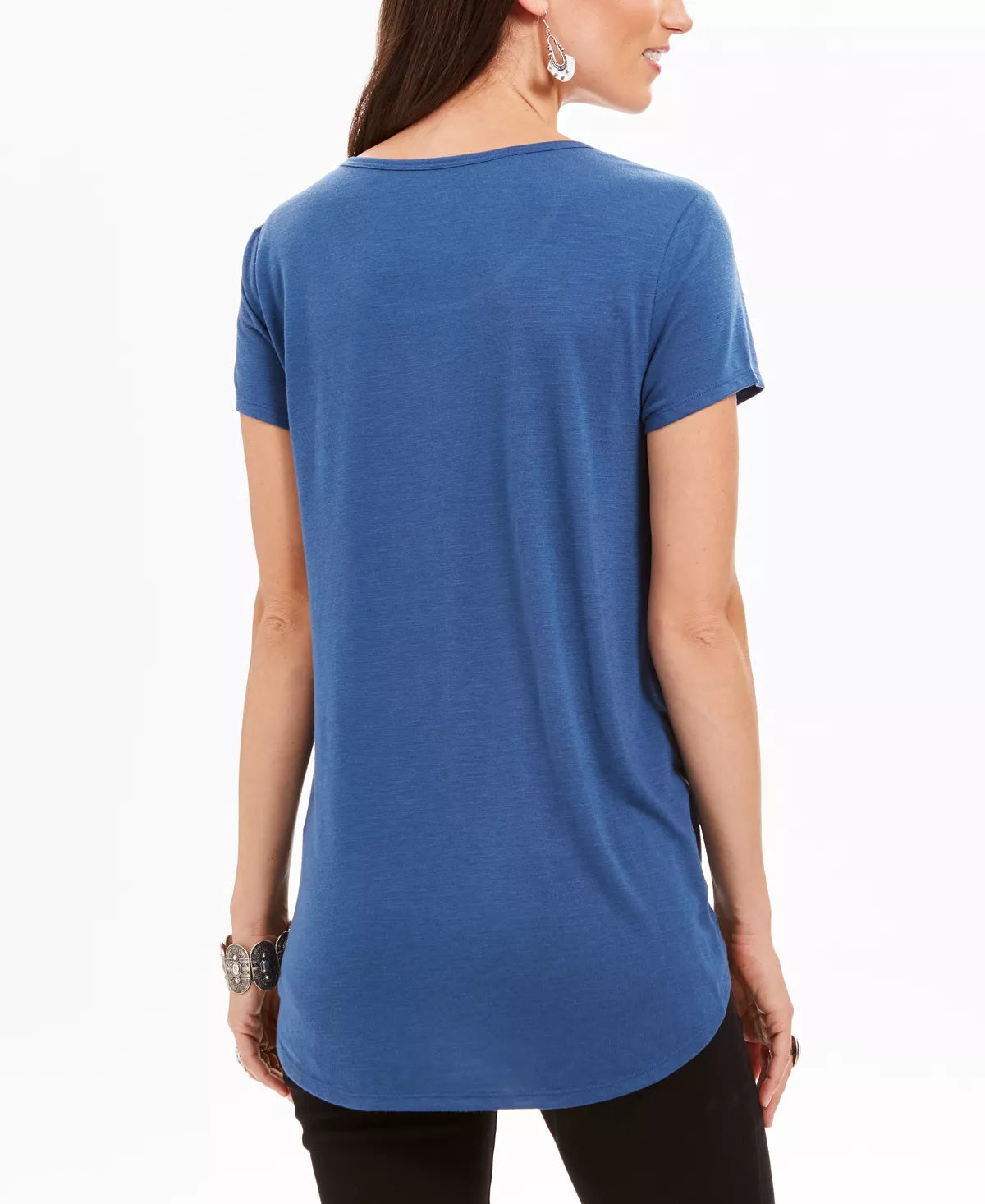 Blusa Graphic Dream Feminina Style &amp; Co Azul Tamanho X-S