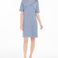 Vestido listrado feminino Karen Scott, azul, tamanho pequeno