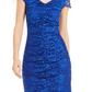 Vestido feminino Thalia Sodi com babados e renda, azul, tamanho grande