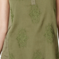 Regata feminina bordada Style &amp; Co, verde, tamanho XX-G
