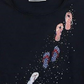 Camiseta feminina Karen Scott com decote redondo, azul, tamanho pequeno