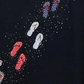 Camiseta feminina Karen Scott com decote redondo, azul, tamanho pequeno