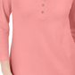 Camisa Henley Karen Scott Feminina Manga 3/4 Rosa Tamanho P
