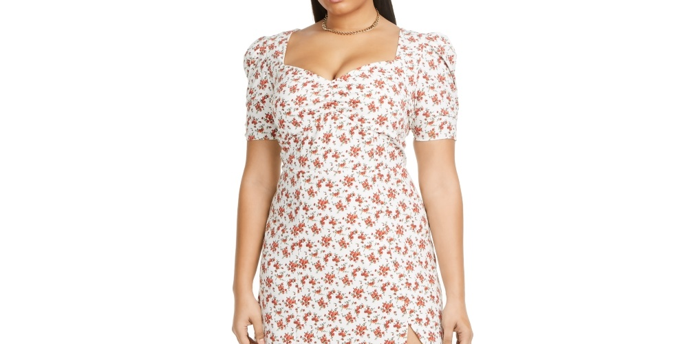 Vestido longo plus size feminino Danielle Bernstein, branco/vermelho, tamanho 22W