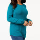 Karen Scott Suéter Feminino Curvo Azul Tamanho X-S