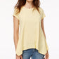 Camisa de golfe feminina Elba Big And Tall da Style &amp; Co, polo de desempenho de ferro 5, amarela, tamanho pequeno