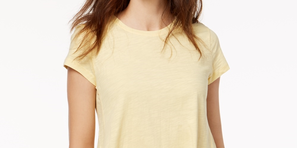 Camisa de golfe feminina Elba Big And Tall da Style &amp; Co, polo de desempenho de ferro 5, amarela, tamanho pequeno