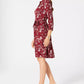 Camisa polo feminina estampada Charter Club, vinho, tamanho XX-G