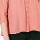 Top curto estilo feminino estilo &amp; co, laranja, tamanho extrapequeno