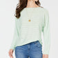 Suéter feminino estilo &amp; co com decote canoa e manga dolman, verde, tamanho grande