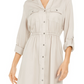Vestido-camisa utilitário sólido feminino Style &amp; Co, cinza, tamanho grande