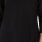 Blusa de algodão com manga ilhós feminina Style &amp; Co, preta, tamanho pequeno