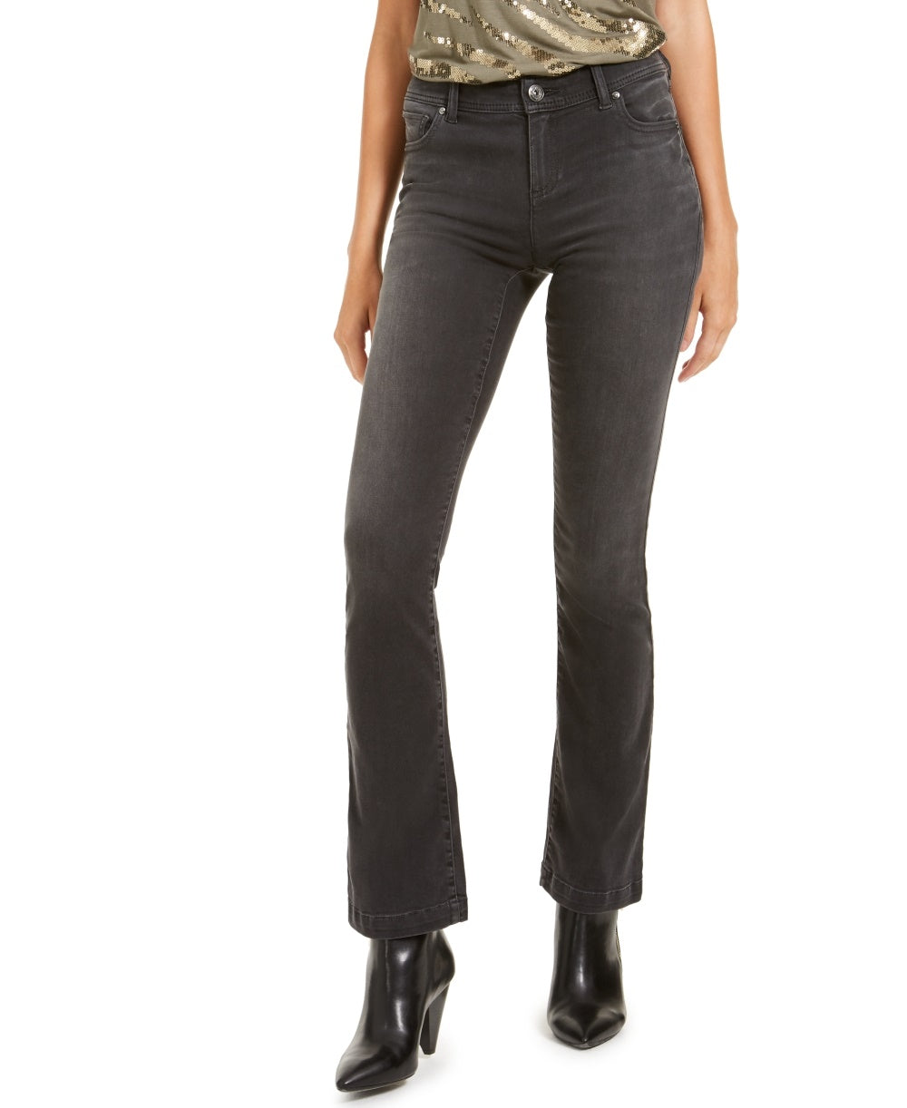 Calça jeans feminina Incfinity Bootcut da INC International Concepts, preta, tamanho 0