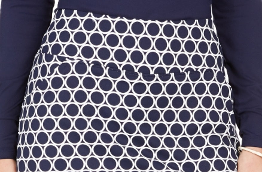 Charter Club Saia-calça feminina estampada azul tamanho XX-G