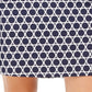 Charter Club Saia-calça feminina estampada azul tamanho XX-G