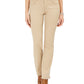Jeans feminino estilo &amp; co com controle de barriga, corte bootcut, bege, tamanho 24x4,5