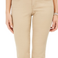 Jeans feminino estilo &amp; co com controle de barriga, corte bootcut, bege, tamanho 24x4,5